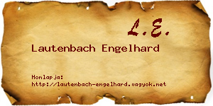 Lautenbach Engelhard névjegykártya